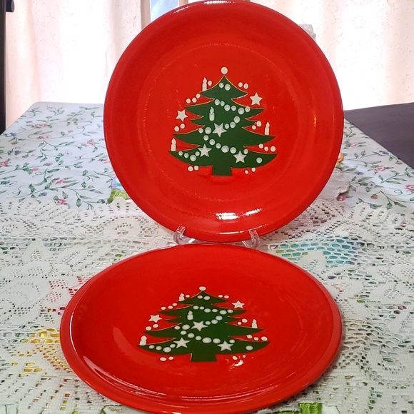 Waechtersbach Dining Set Of 2 Waechtersbach Germany Christmas Tree